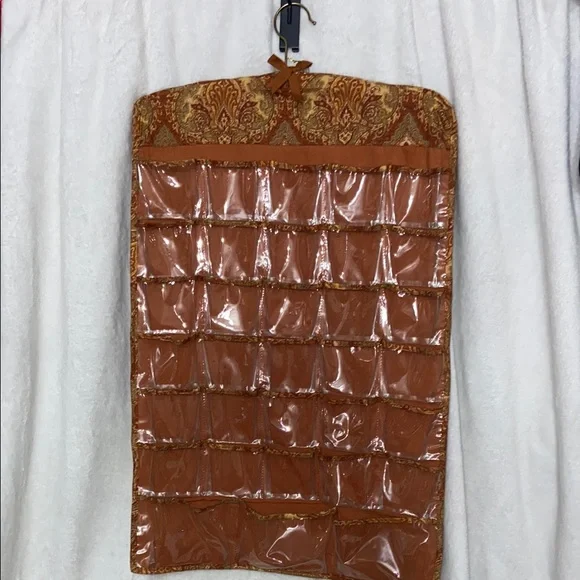 Hanging Jewelry Organizer with Clear Pockets - Picture 1 of 5